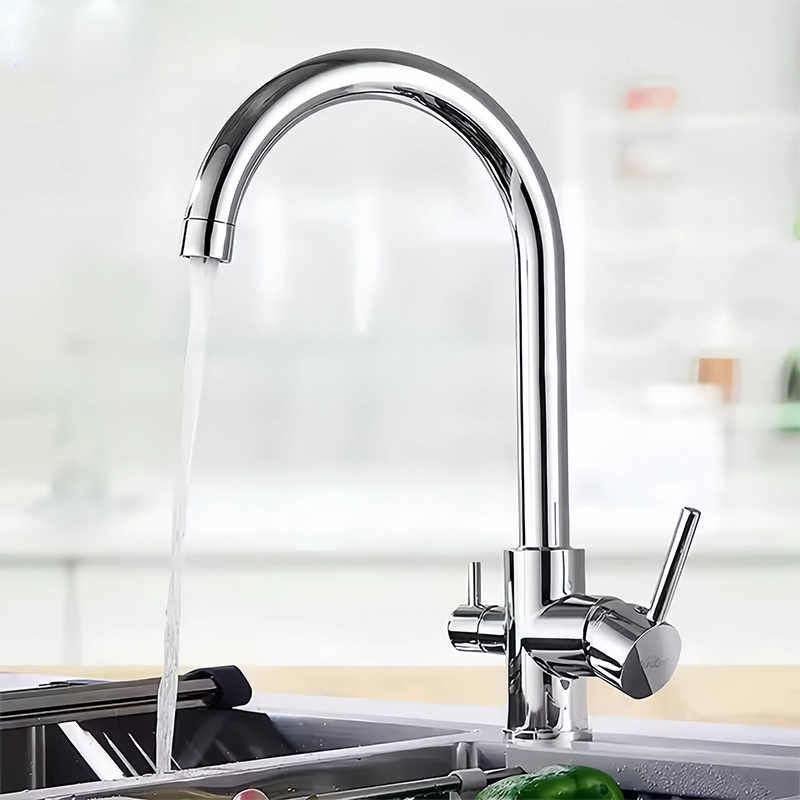 3 way tap kitchen mixer tap with filtered water lever
