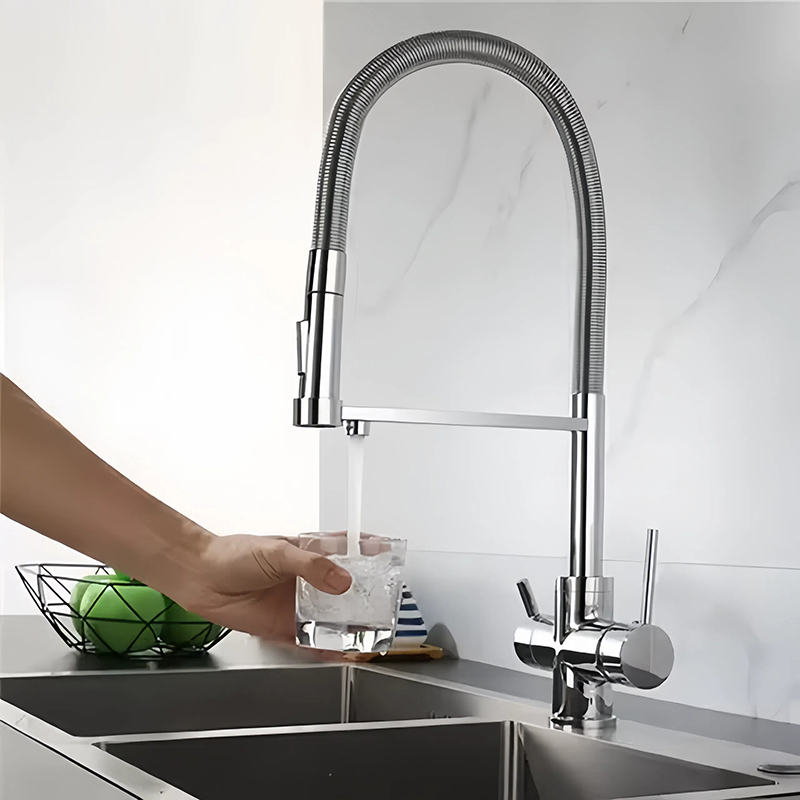 3 Way Kitchen Sink Faucet With Pull Out-7