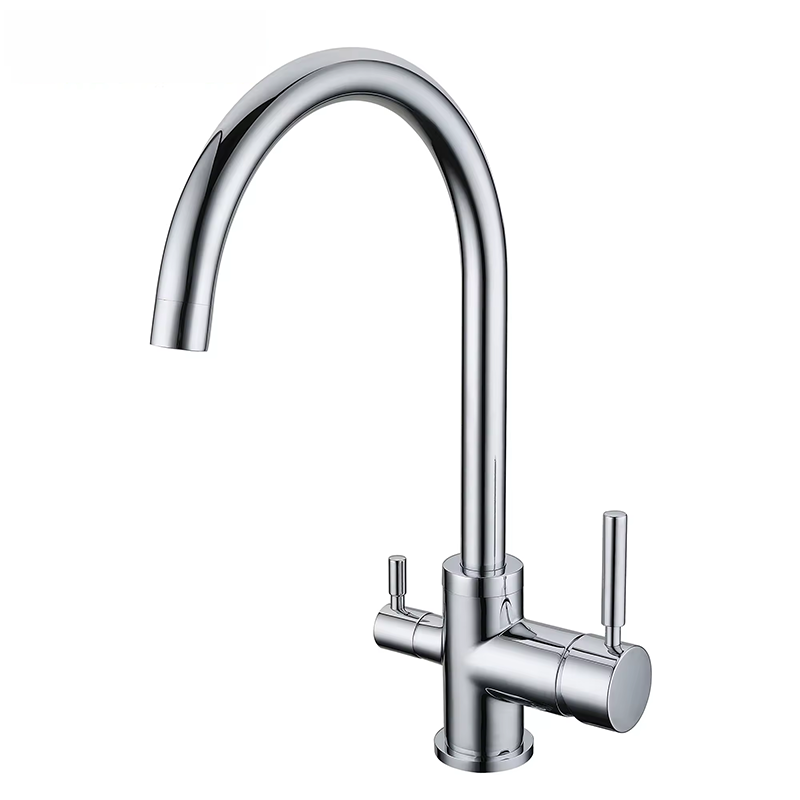 3 way tap kitchen mixer tap with filtered water lever