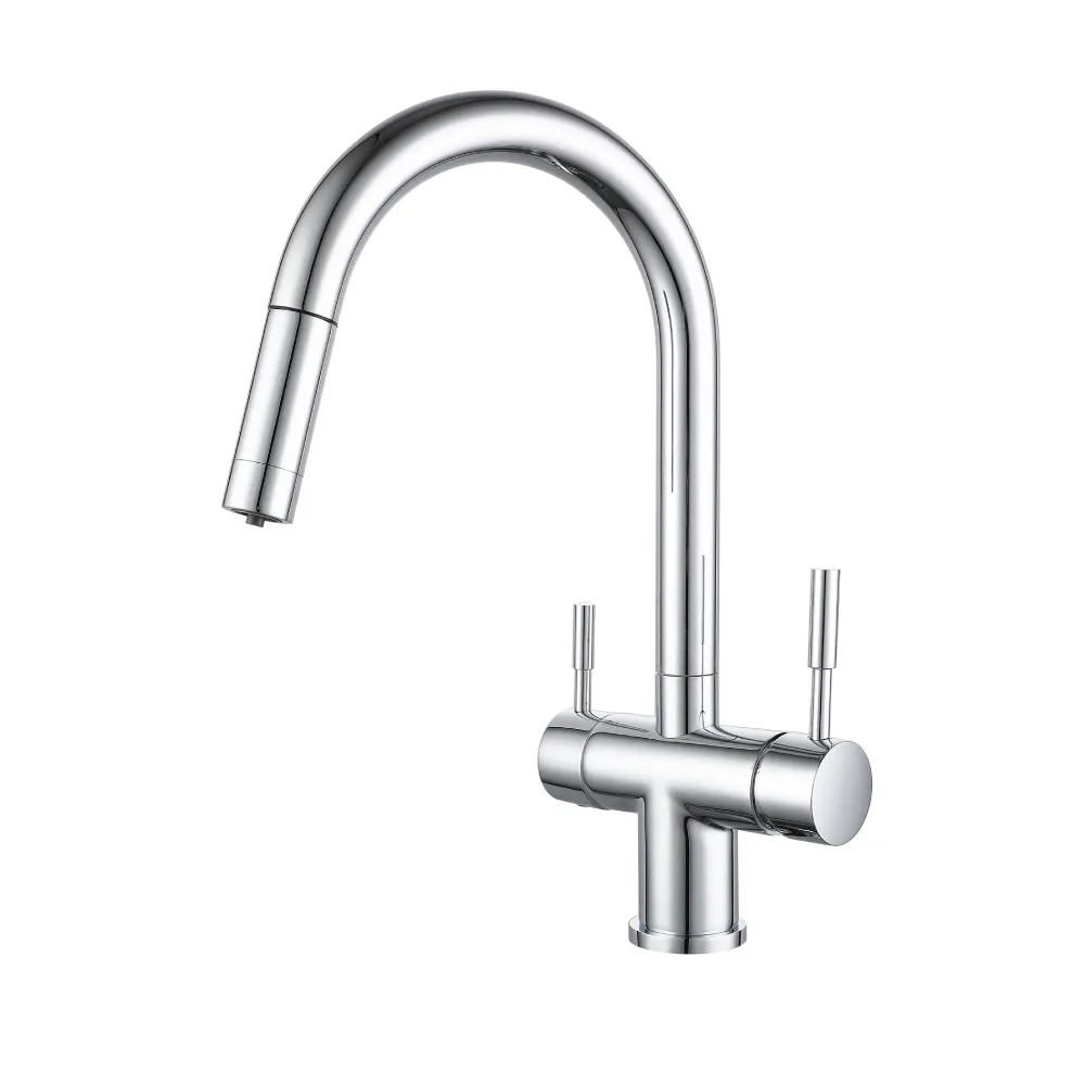 3 Way Kitchen Tap with Pull Out Hose