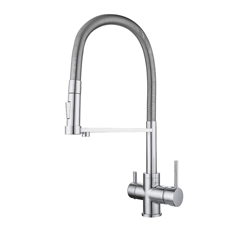 3 Way Kitchen Sink Faucet With Pull Out