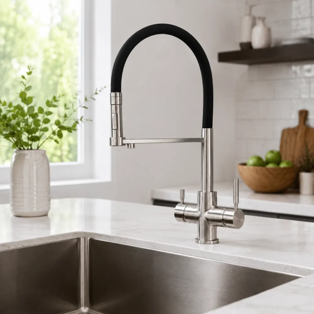 3‑way pull‑out faucet