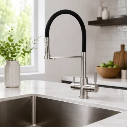 3‑way pull‑out faucet