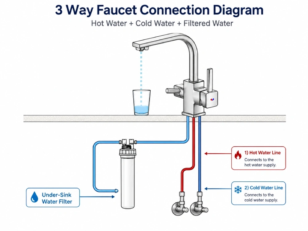 3 Way Faucet work