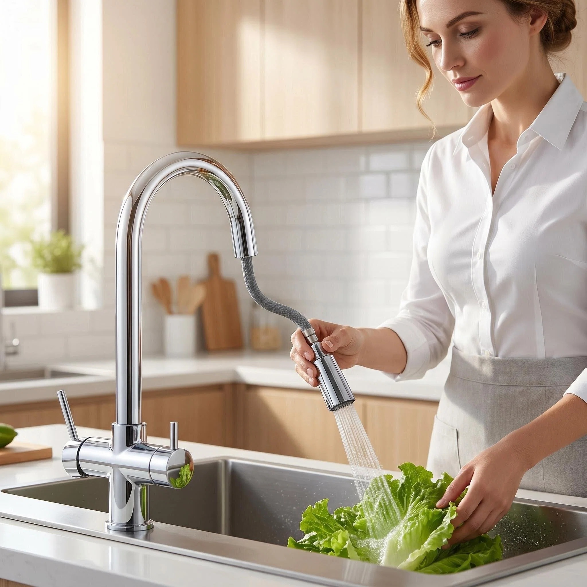  3-way pull-out faucet 