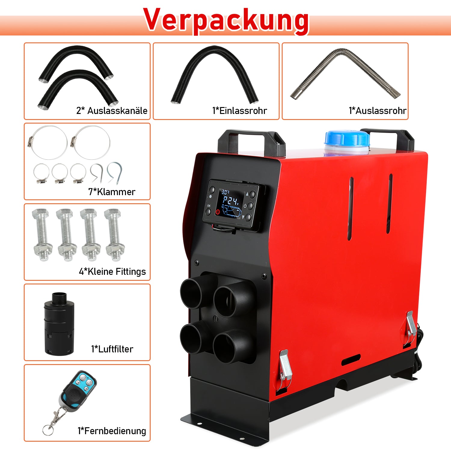 5KW 12V Diesel Auto Heizung Standheizung Luftheizung