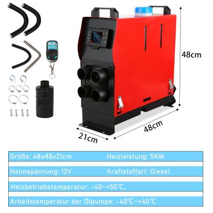 5KW 12V Diesel Auto Heizung Standheizung Luftheizung