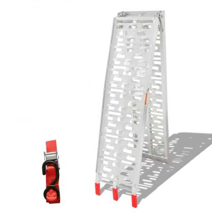 Auffahrrampe Klappbar 340kg Faltbare Alu Motorradrampe