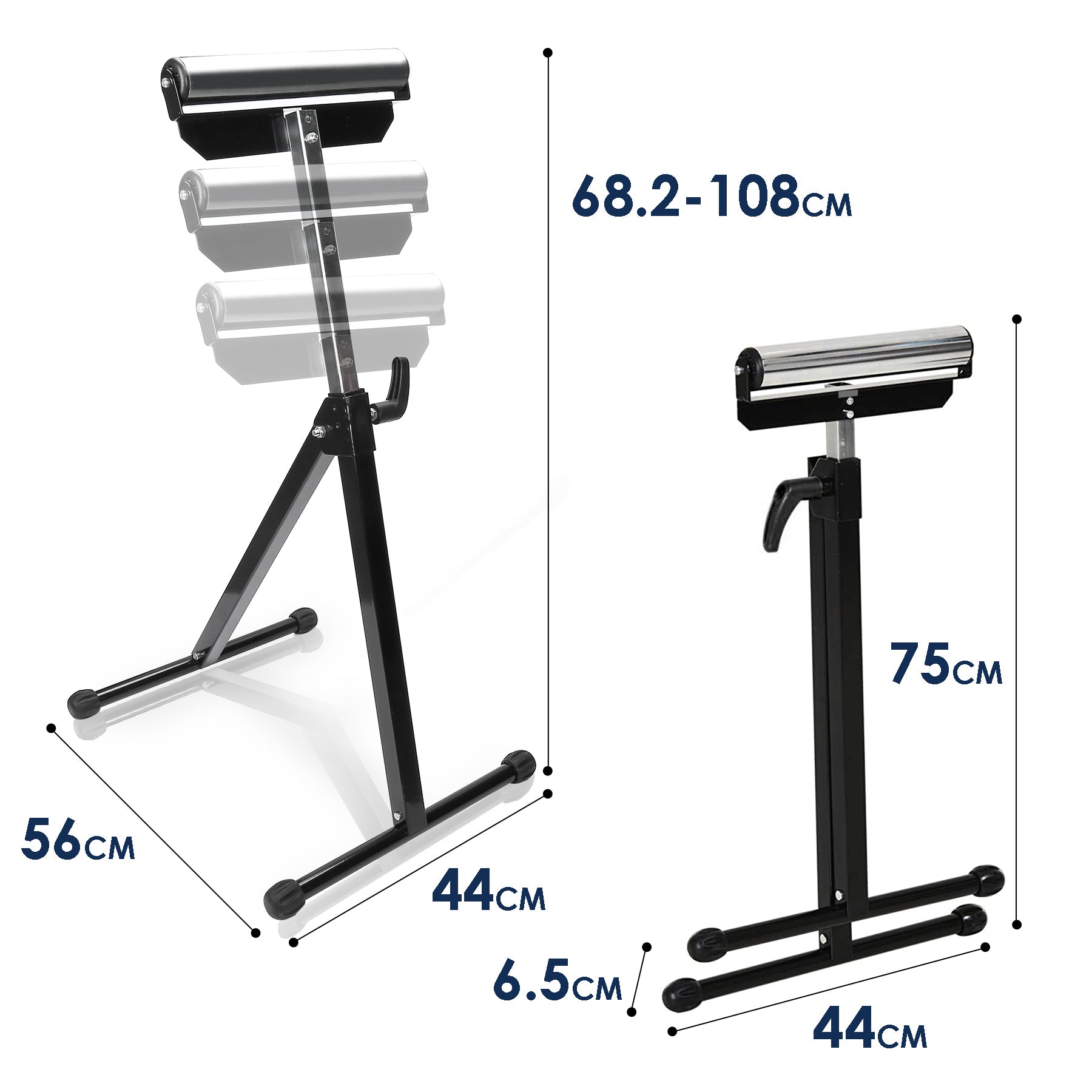 Rollenbock 68-108CM Höhenverstellbar klappbar