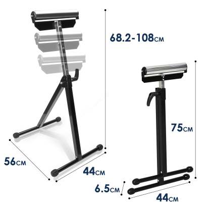 Rollenbock 68-108CM Höhenverstellbar klappbar