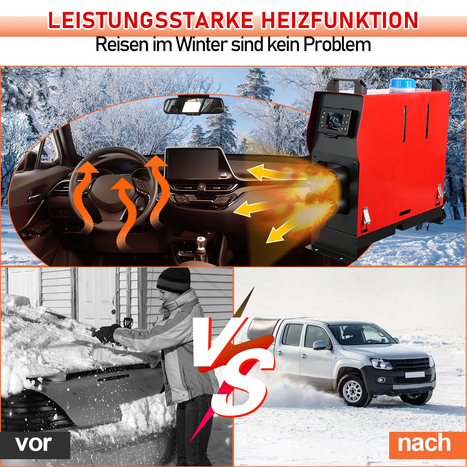 5KW 12V Diesel Auto Heizung Standheizung Luftheizung