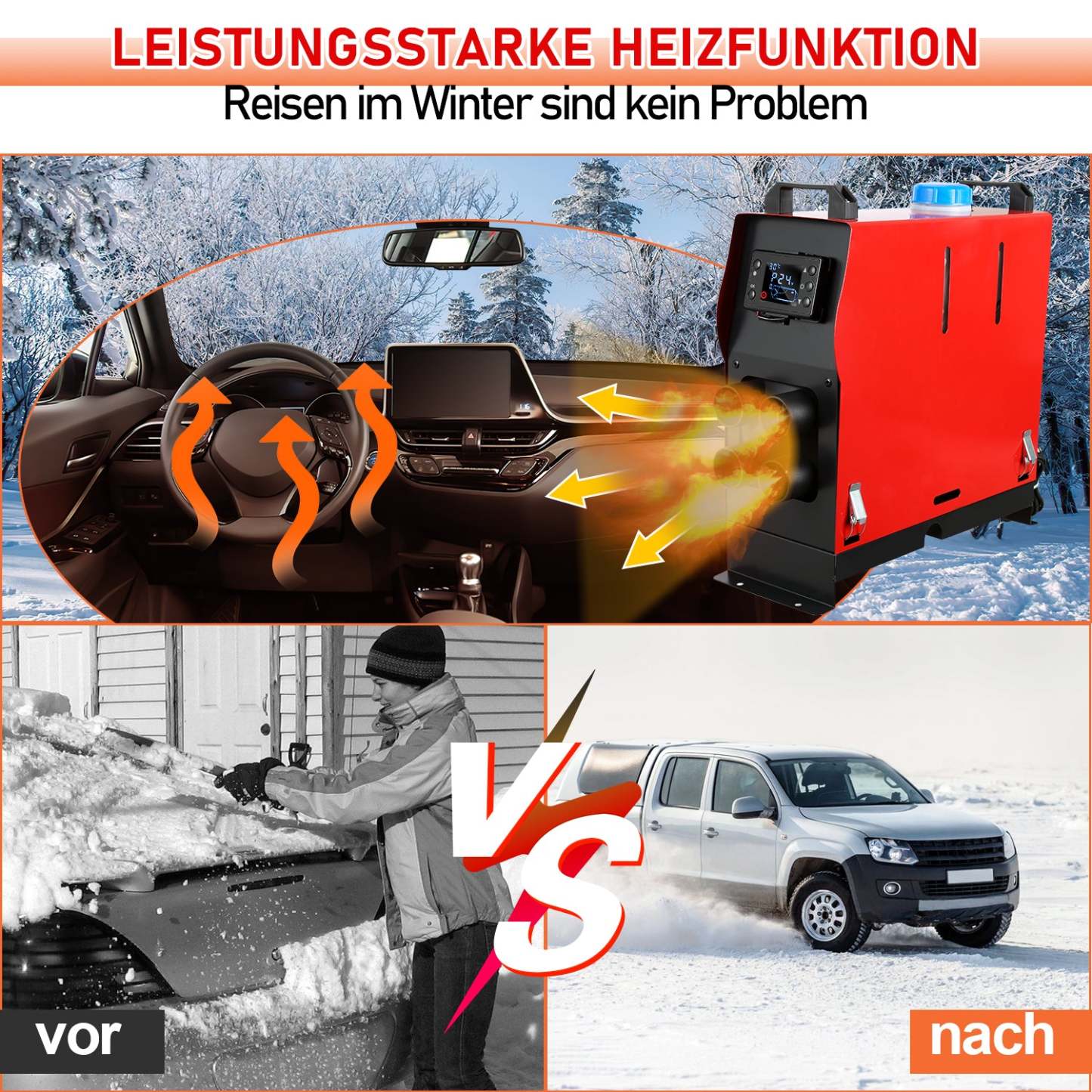 5KW 12V Diesel Auto Heizung Standheizung Luftheizung