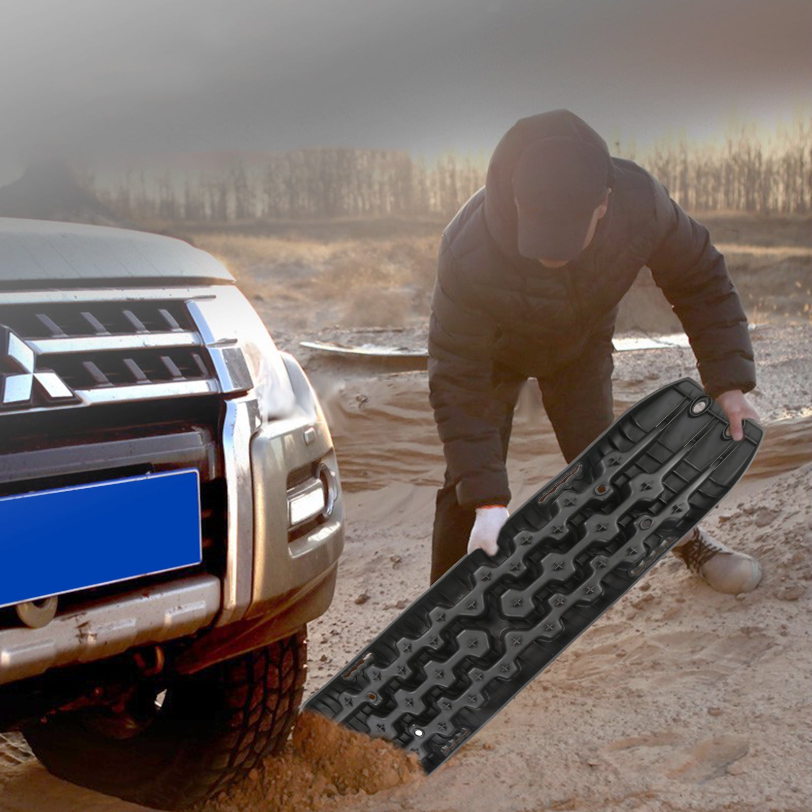 Anfahrhilfe Recovery Board Offroad Tracks 2 Stück