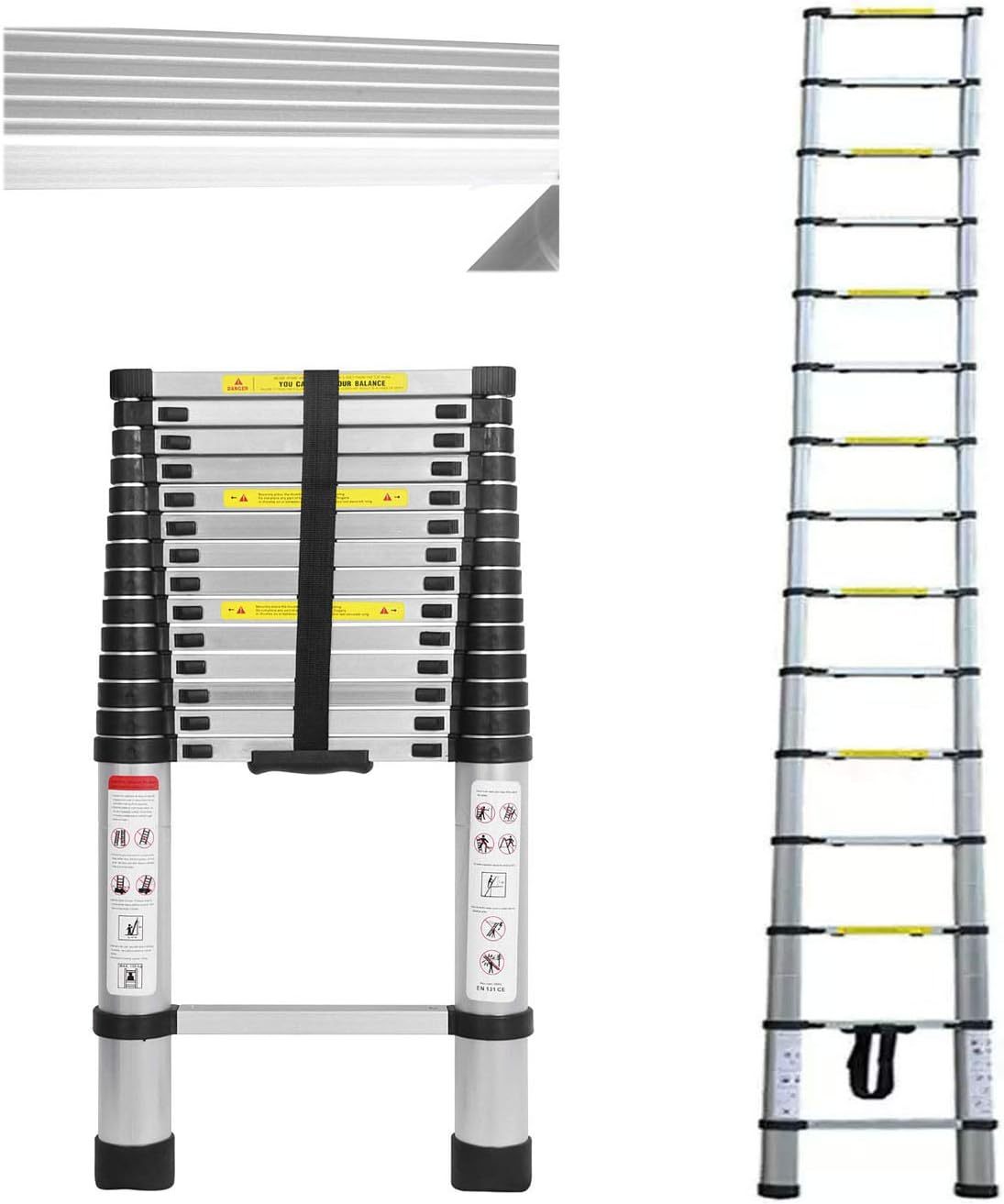 Schiebeleitern Teleskopleiter Klappleiter 4,4m Gerade Leiter