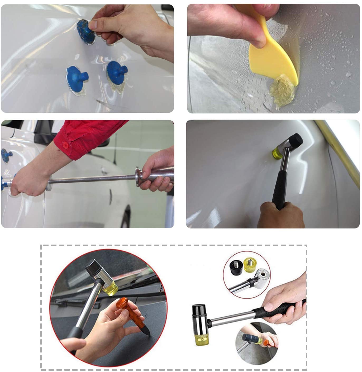 49pcs Dellen Reparatur Ausbeulwerkzeug Lackfreies Set