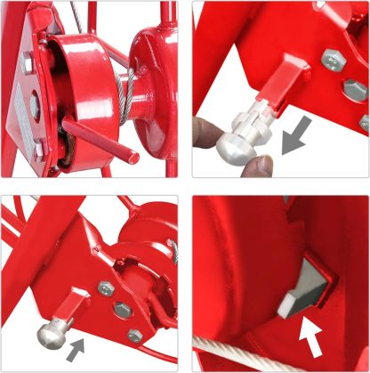 Plattenheber 68 kg Traglast klappbar höhenverstellbar 140 cm -350 cm