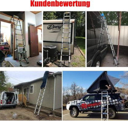 Teleskopleiter Klappleiter 3.2m Gerade Leiter