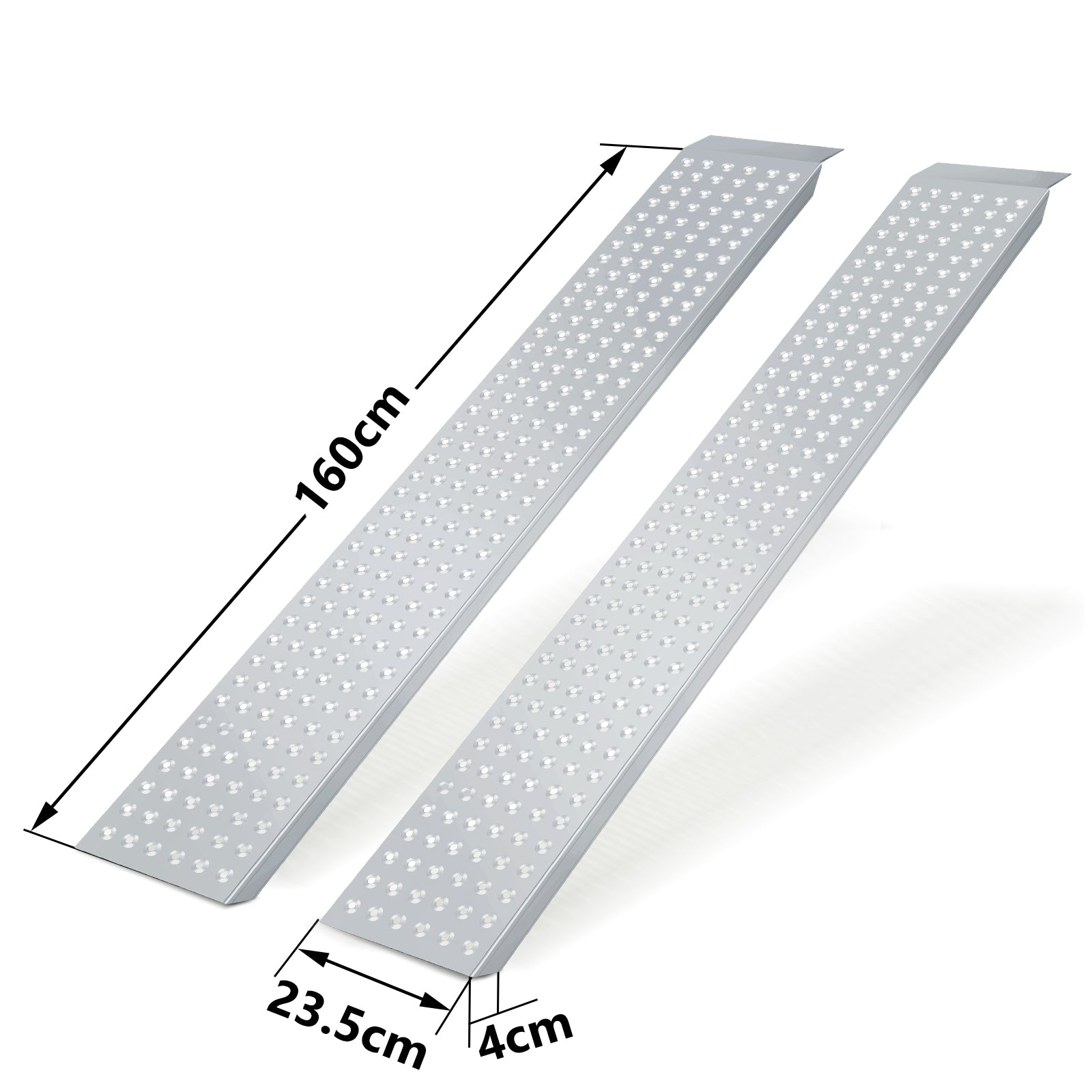 2X Auffahrrampe Verladerampe verzinkter Stahl
