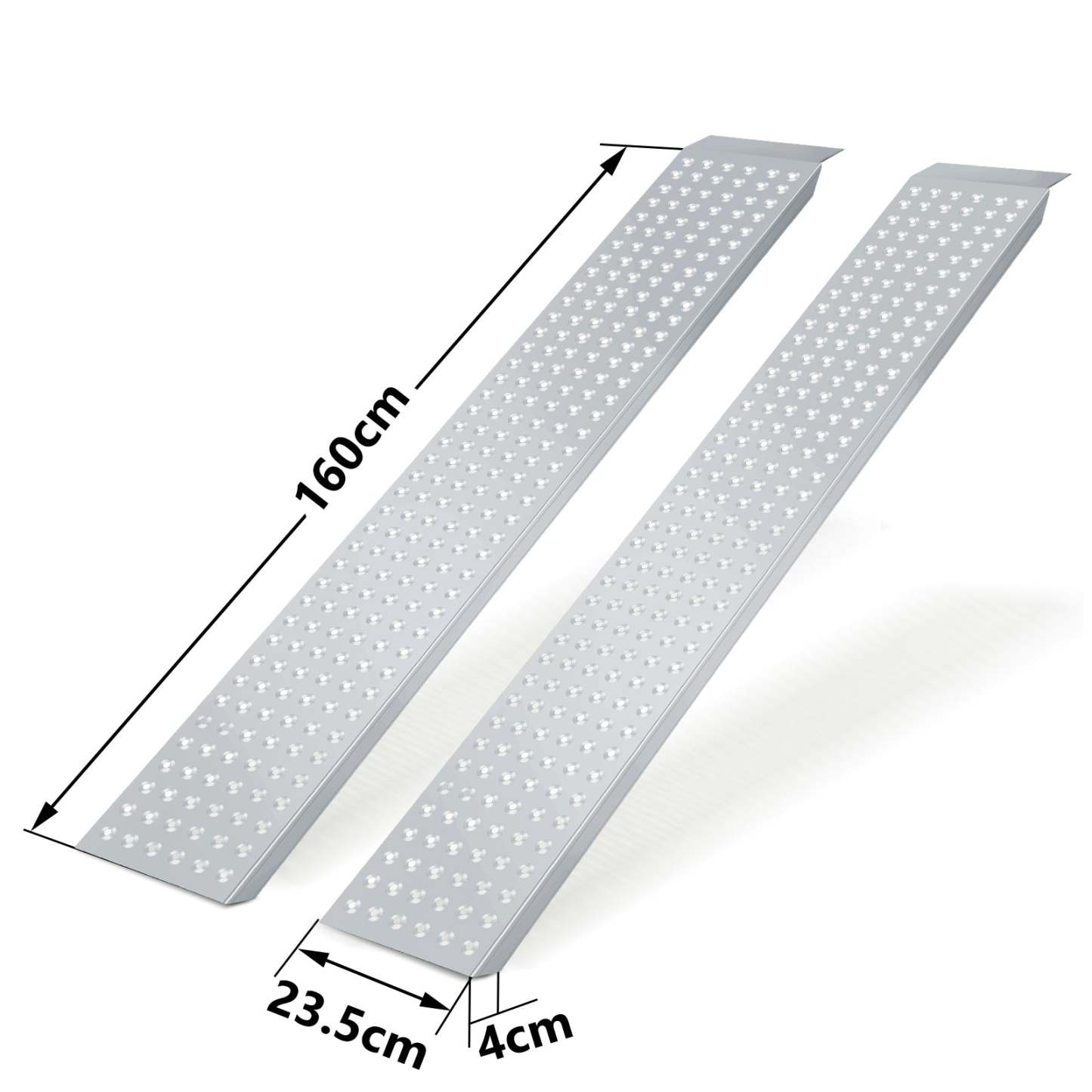 2X Auffahrrampe Verladerampe verzinkter Stahl