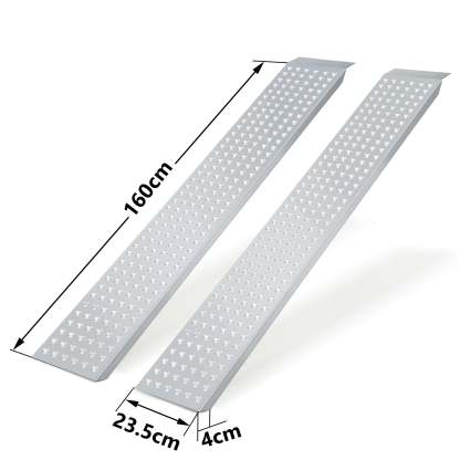 2X Auffahrrampe Verladerampe verzinkter Stahl