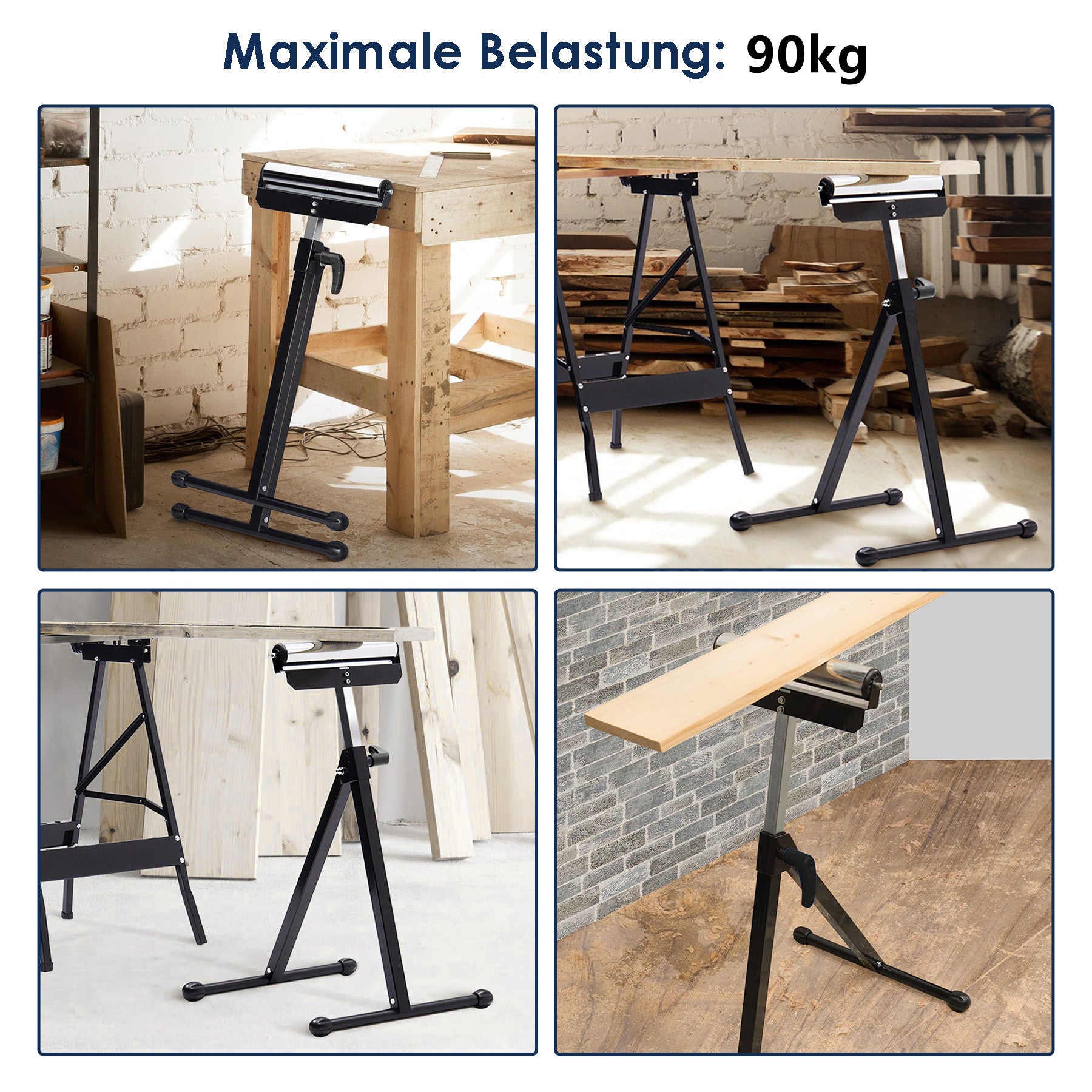 Rollenbock 68-108CM Höhenverstellbar klappbar