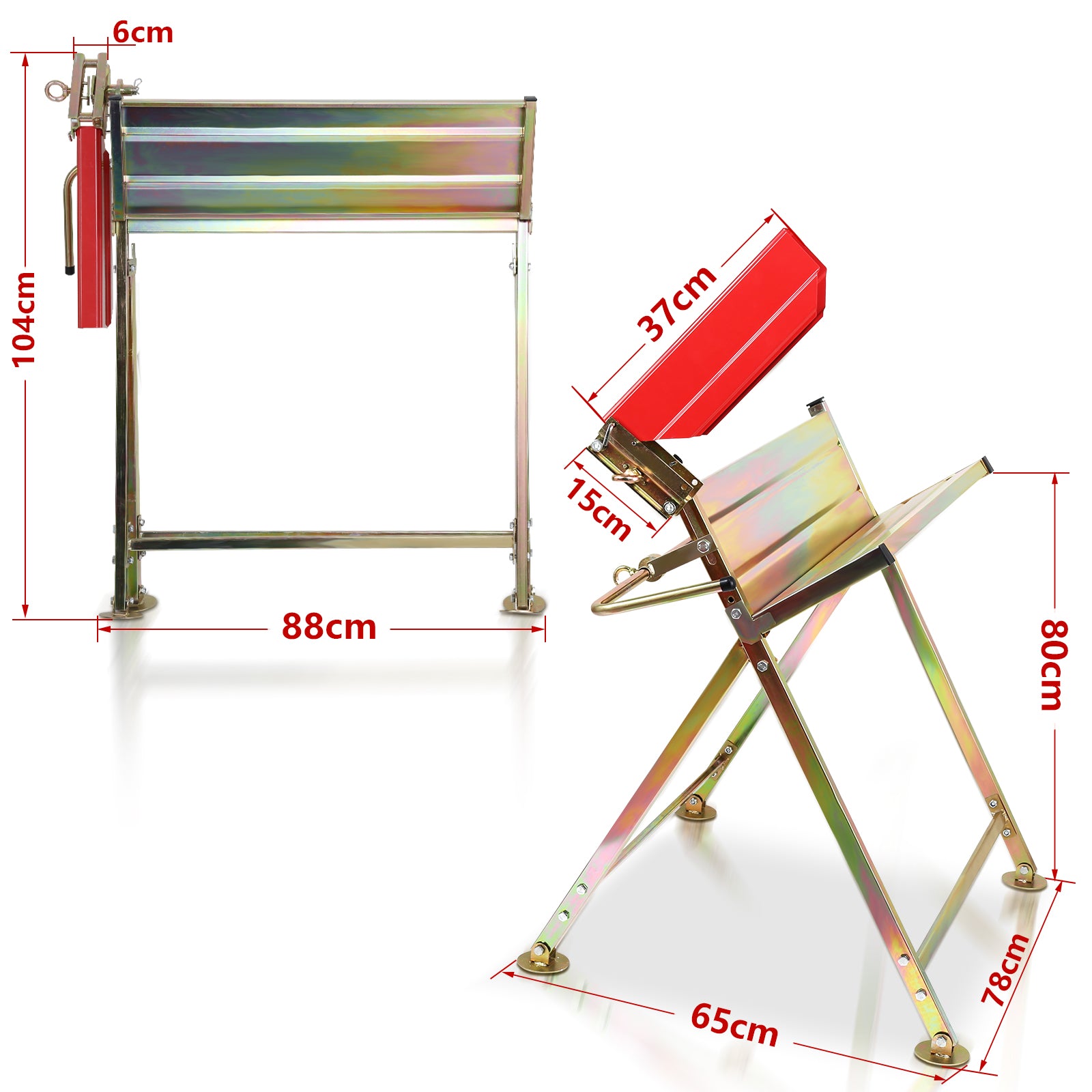 Sägebock mit Kettensägenständer Max. Belastung 150 kg