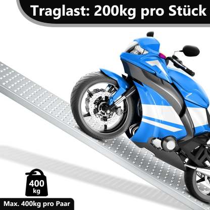 2X Auffahrrampe Verladerampe verzinkter Stahl