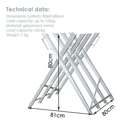 Sägebock Metall verzinkt Max. Belastung 150 kg