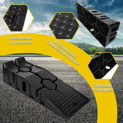 2er-Set Kunststoff Auffahrrampe bis 2.5T