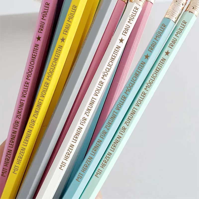 Personalisiert Bunt verschiedene Farben Bleistifte