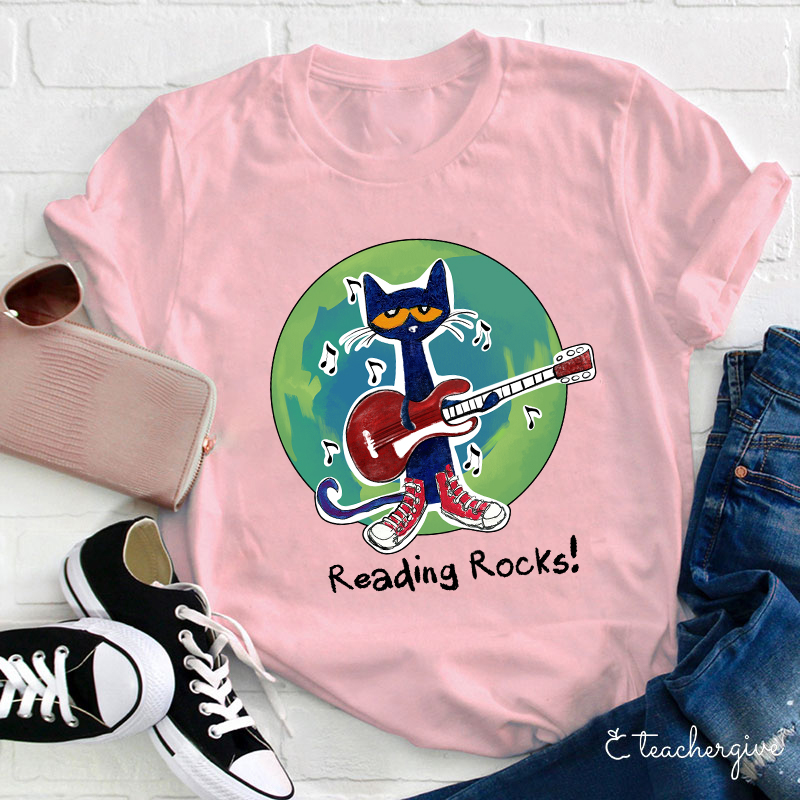 Reading Rocks Teacher T-Shirt