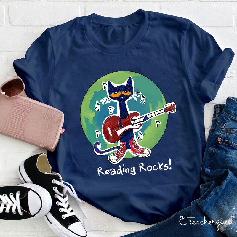 Reading Rocks Teacher T-Shirt