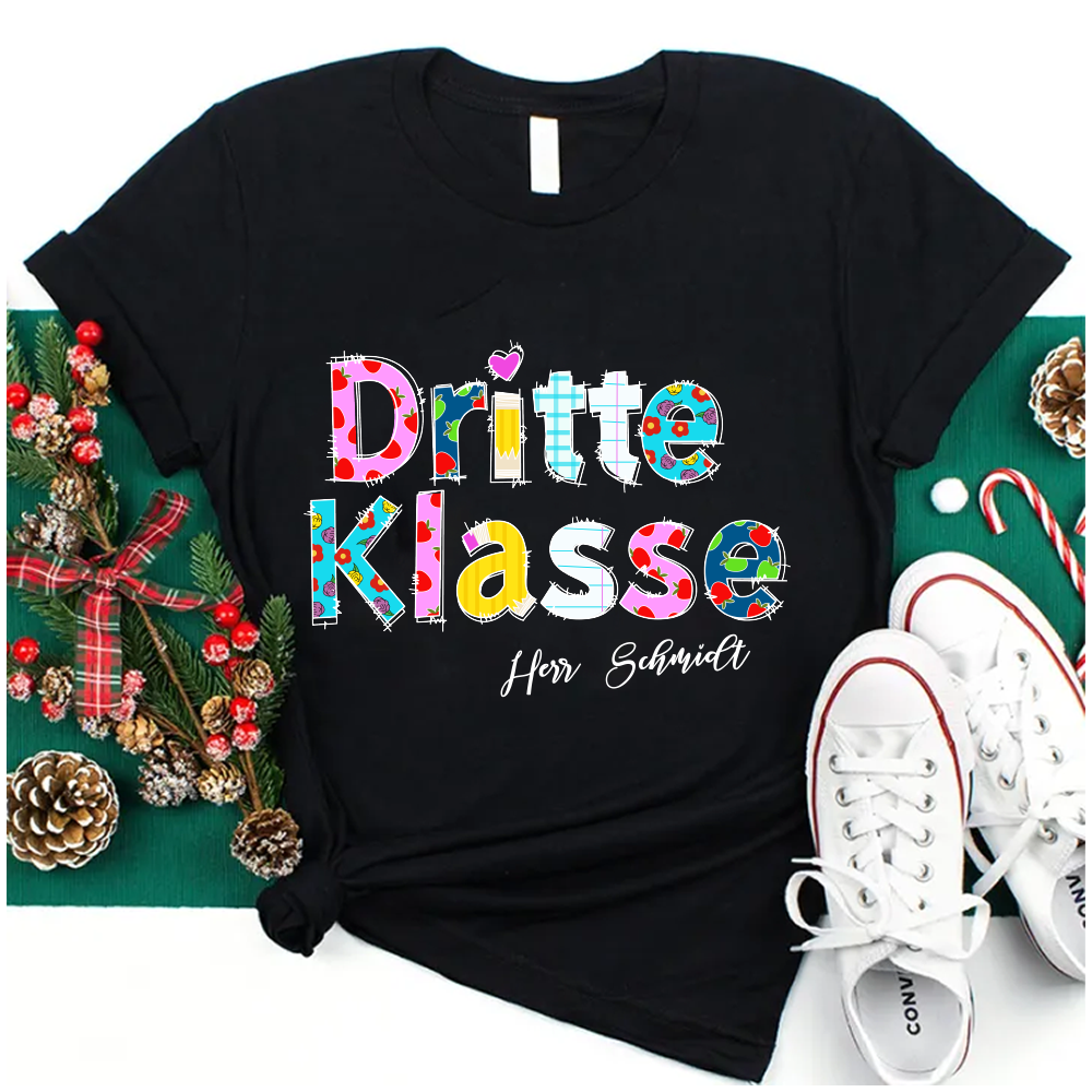 Personalisiertes Klasse Lehrer T-Shirt
