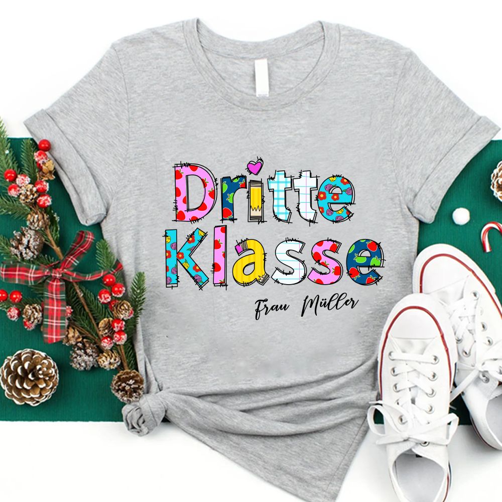 Personalisiertes Klasse Lehrer T-Shirt