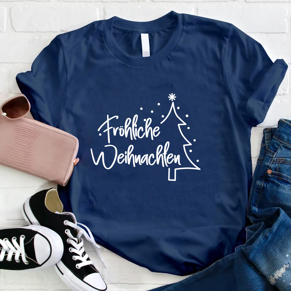 Fröhliche Weihnachten Lehrer T-Shirt