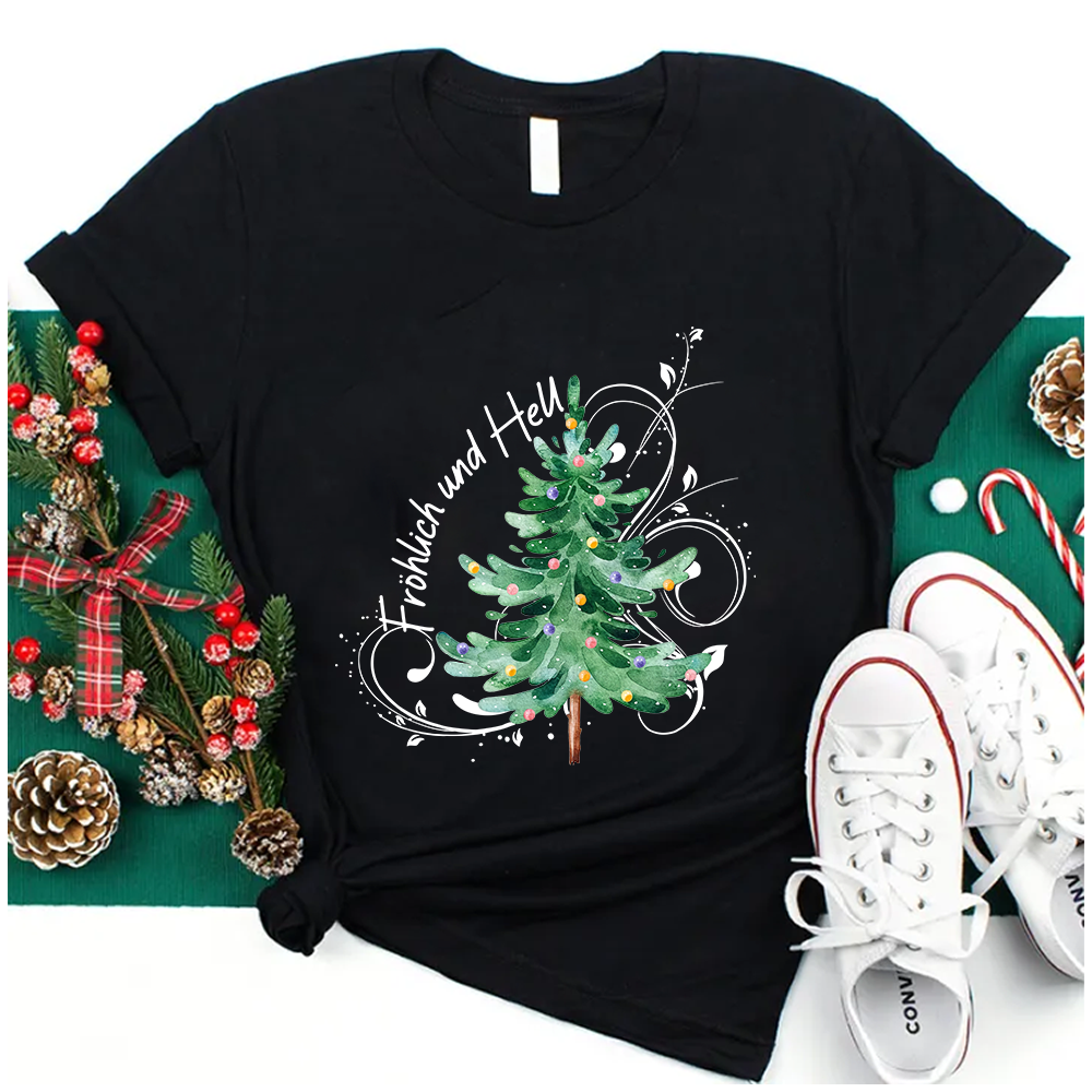Frohe Und Helle Weihnachten Lehrer T-Shirt