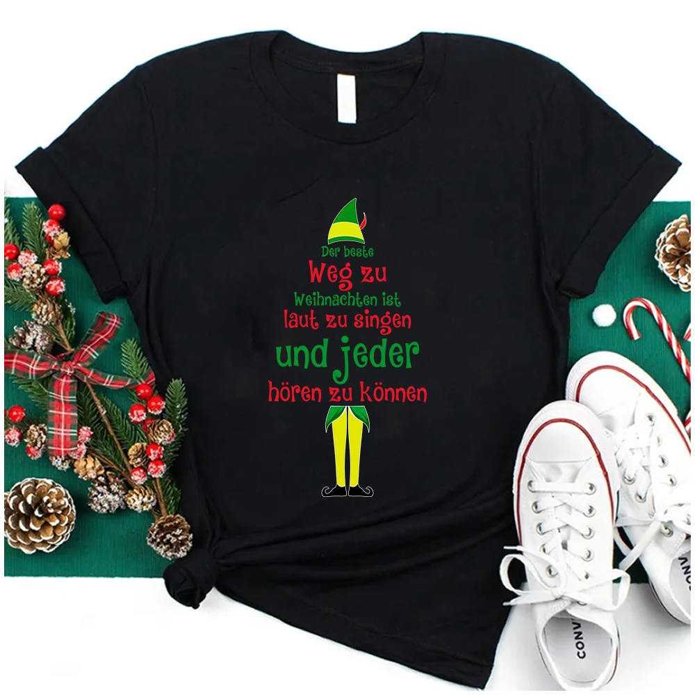Der Beste Weg Zu Weihnachten Lehrer T-Shirt