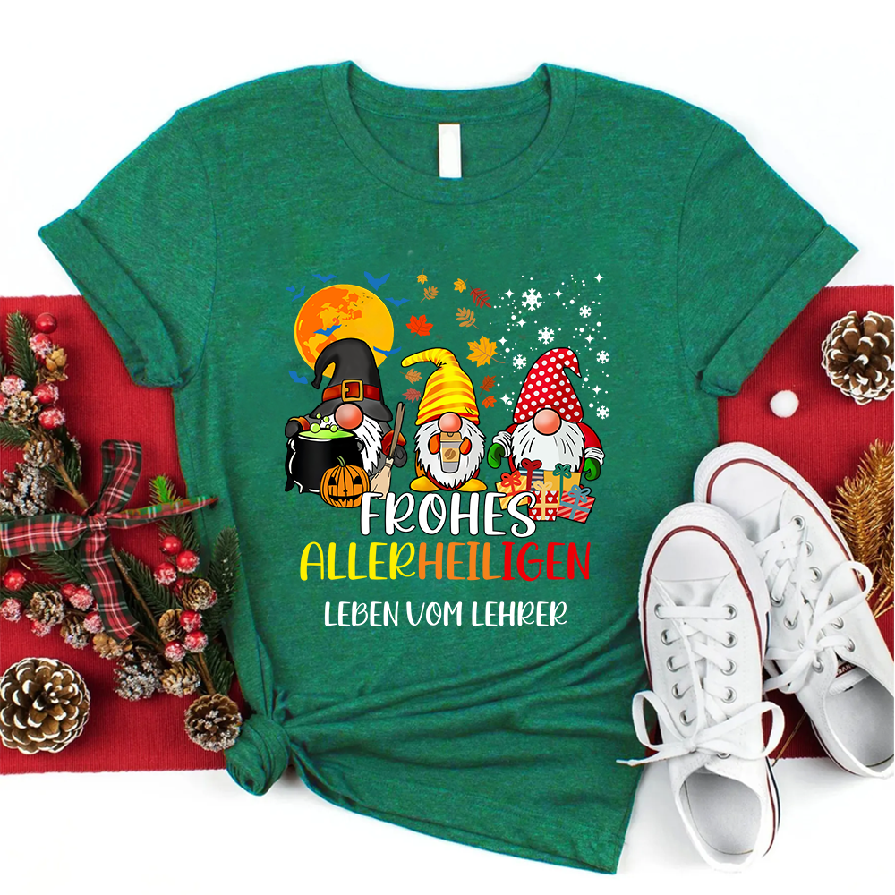 Frohes Allerheiligen Leben Vom Lehrer T-Shirt