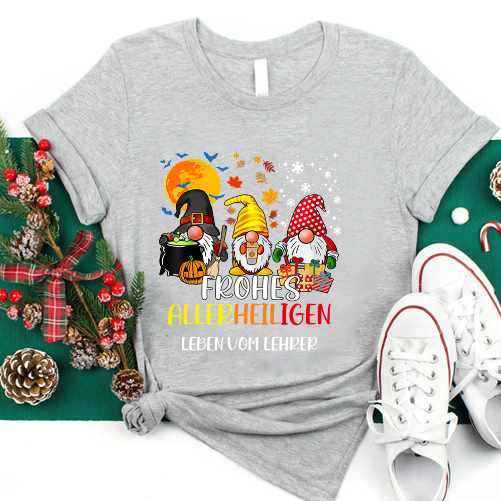 Frohes Allerheiligen Leben Vom Lehrer T-Shirt
