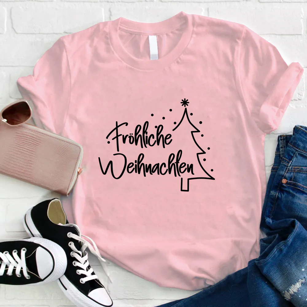Fröhliche Weihnachten Lehrer T-Shirt