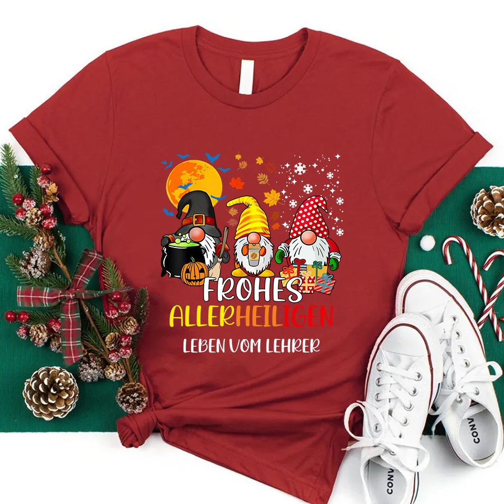 Frohes Allerheiligen Leben Vom Lehrer T-Shirt