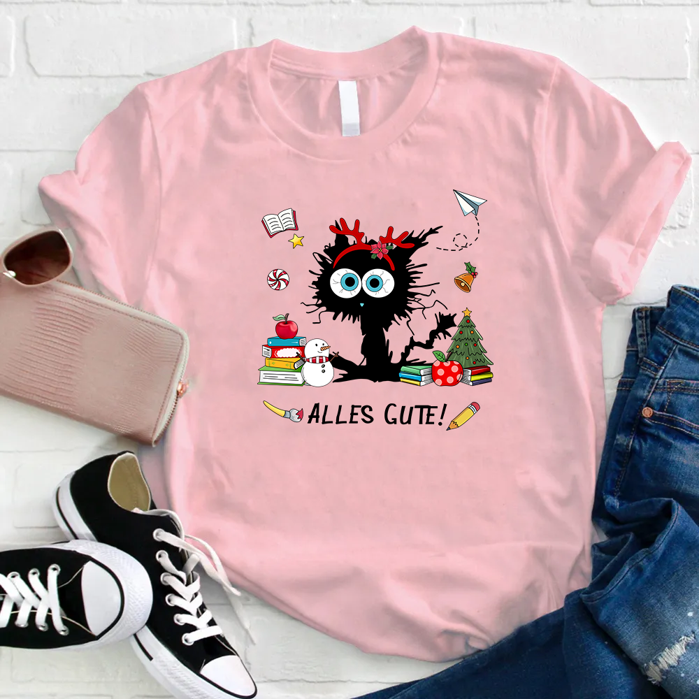 Alles Gute Personalisiertes  Lehrer T-Shirt