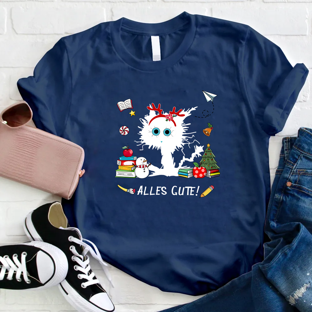 Alles Gute Personalisiertes Lehrer T-Shirt