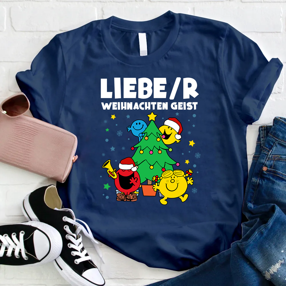 Liebe/r Weihnachten Geist Lehrer T-Shirt