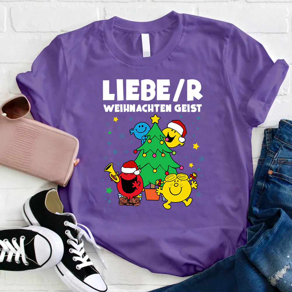 Liebe/r Weihnachten Geist Lehrer T-Shirt