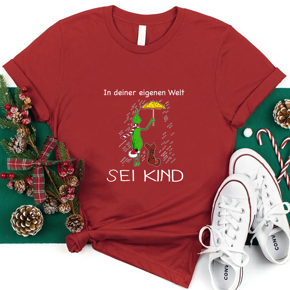 In Deiner Eigenen Welt Sei Kind Lehrer T-Shirt