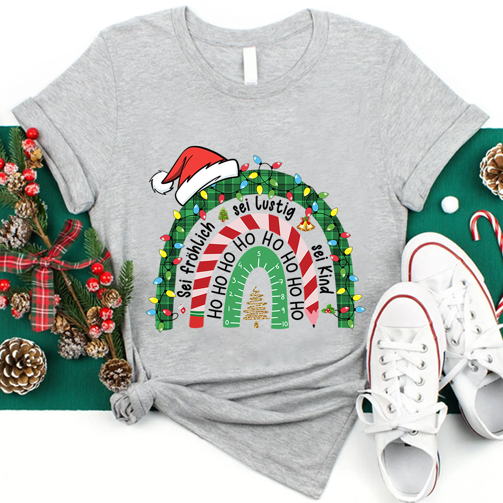 Personalisiertes Sei Fröhlich Sei Lustig Sei Kind Lehrer T-Shirt