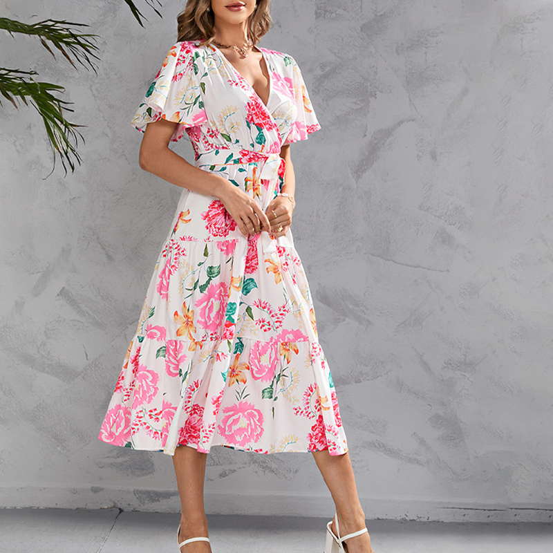 Sea Of Flowers Multicolor Dress