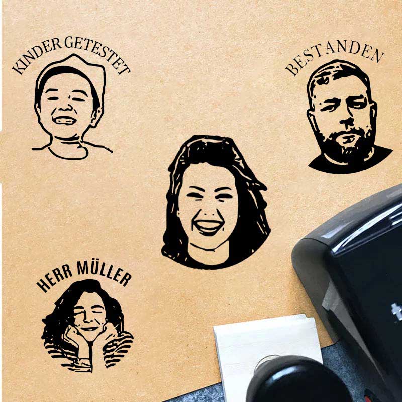 Personalisiert Gesicht Stempel Lehrer Stempel
