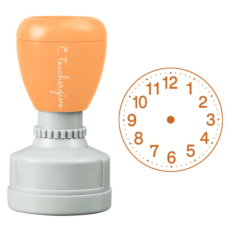 Cute Clock Teacher Stamp
